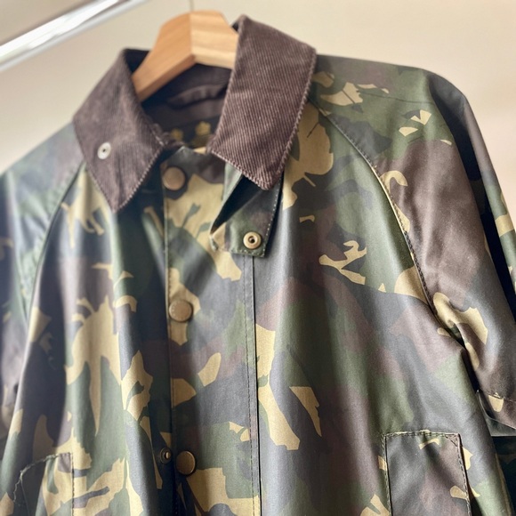 Rare Barbour Waxed Camouflage Bourne Jacket - Picture 7 of 10